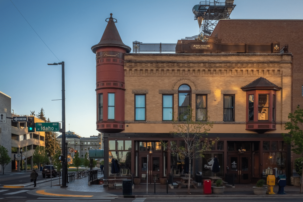 Adelmann Building is a three-story Retail Property with multi-tenants at 204 N. Capital Blvd in Downtown Boise, Idaho