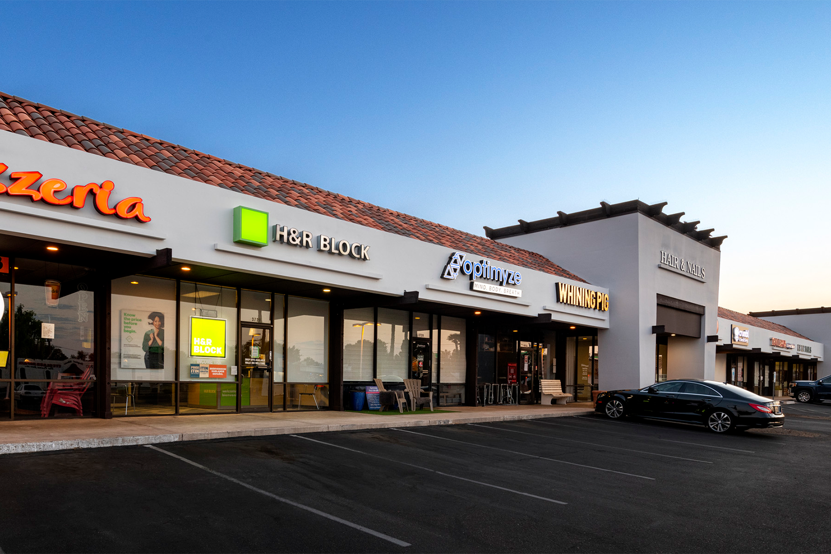 The Shops at 38th is a Multi-tenant Neighborhood retail center at 3720-3750 E Indian School Rd in Phoenix, Arizona