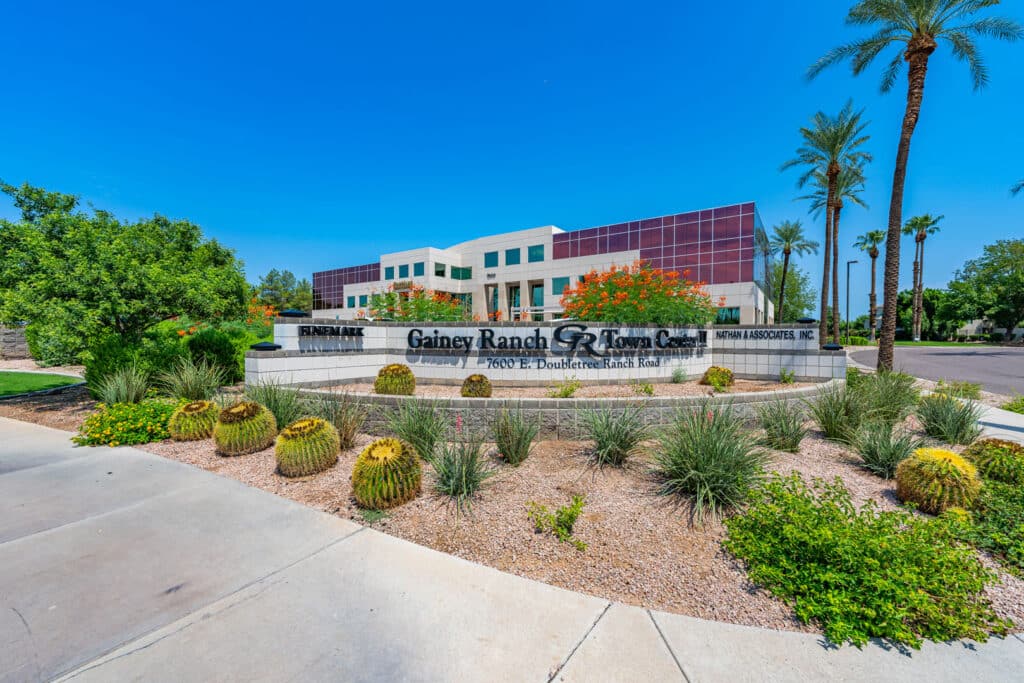 Gainey Ranch Town Center is a Two-building multi-story office property in the Phoenix, Arizona Metro Area