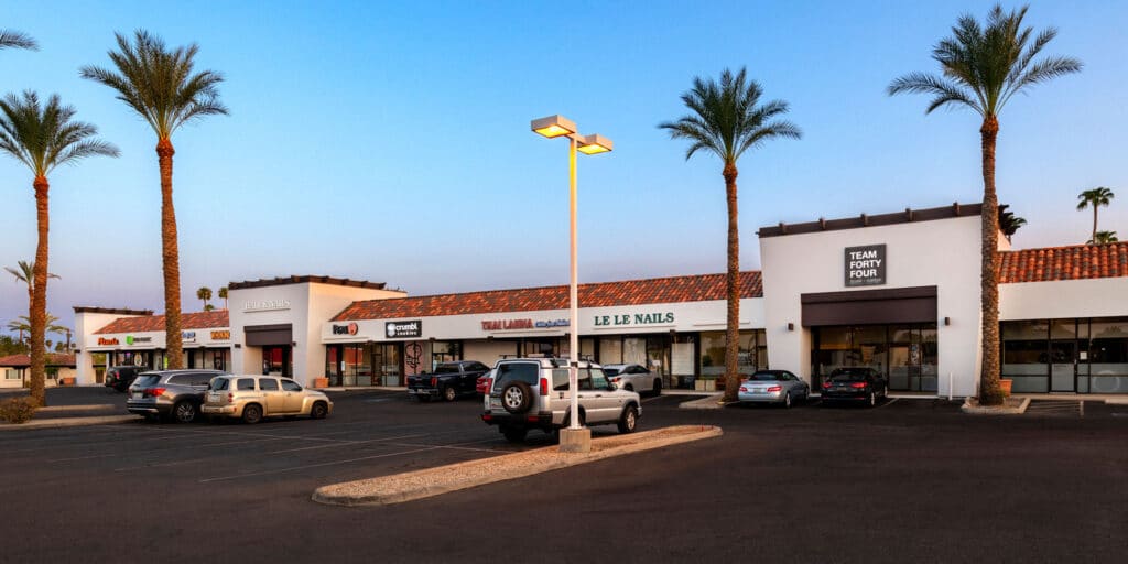 Shops at 38th is a Multi-tenant Neighborhood retail center at 3720-3750 E. Indian School Rd. in Phoenix, Arizona