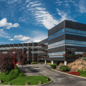 Rock Pointe West is a three-building office property located in downtown Spokane, Washington